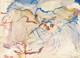 Herbert Boeckl, Totes Gebirge, 1949, mixed media on paper