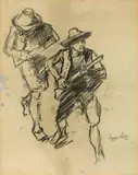 Albin Egger-Lienz, Study for the painting "Das Kreuz