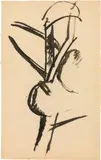 Studies of trees by Ljubow Sergejewna Popowa, 1911/1912, India ink on paper, sold Dec 2019