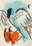 The angel by Marc Chagall, 1956, colour lithograph on paper, sold Dec 2019
