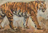 Carl Fahringer, Striding tiger