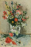 Gerhardt Frankl, Flower still life, 1930, oil on canvas