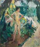 Leo Putz, Ein grauer Tag, 1926, oil on canvas