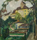 Leo Putz, Schloss Seefeld IV, Um 1923, Öl auf Leinwand