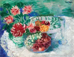Robert Kohl, Flowers and fruit, c. 1932, oil on canvas