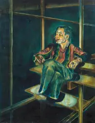 Marc Adrian, Portrait Carl Laszlo, 1973, Oil on canvas; unframed