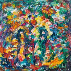 Together by Igor Torschenko, 2006, oil on canvas; framed, sold Dec 2019