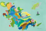 Max Weiler, Loud land, 1991, egg tempera on paper; framed