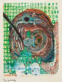 Friedensreich Hundertwasser, Seereise I - The Journey I - Voyage par Mer I, etching; framed