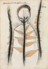 Günter Brus, Geschichten aus dem Wienerwald, 1984, mixed media on etching; framed