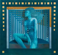 Leherb, The coronation, c. 1990, oil on canvas; framed