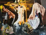 Franziska Maderthaner, Home, sweet Home, 2011, oil and mixed media on canvas; unframed
