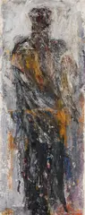 Valentin Oman, Untitled, mixed media on canvas; framed
