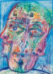 Madrid by Franz Ringel, 1980, mixed media, collage on paper; framed, offered Dec 2019