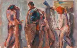 Maria Lassnig, Untitled (figures)