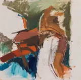 Peter Krawagna, Untitled, 1972, oil on canvas; framed