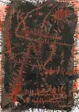 Gunter Damisch, Untitled, 1998, mixed media on paper; framed