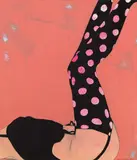 Judith Sturm, Untitled no. 5 (from the series homage to Egon Schiele), 2005, oil paint on acrylic base on canvas; unframe