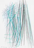 Hans Hartung, P3-1976-H4, 1976, mixed media on cardboard; unframed