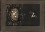 Antoni Tàpies, X-A, 1975, etching, multi-coloured, on Arches-layed paper; framed