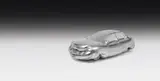 Erwin Wurm, Fat Car, 2005, mixed plaster, silver painted