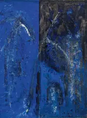 Rudolf Polanszky, Untitled, 1986, mixed media on canvas; framed