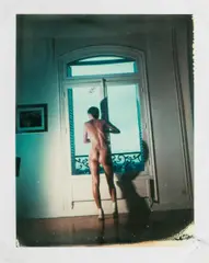 Jenny Kapitän in my studio by Helmut Newton, 1978, polaroid; framed, offered Dec 2019