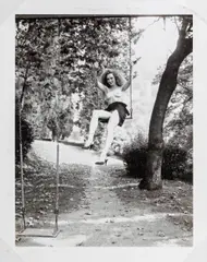 At the Villa d'Este, Lake Como by Helmut Newton, 1975, polaroid; framed, offered Dec 2019