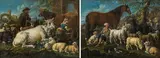 called Rosa Da Tivoli Philipp Peter Roos, Shepherd scenes (counterparts), oil on canvas