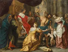 Theodor van Thulden, The judgement of Salomon, c. 1650, oil on copper