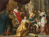 Theodor van Thulden, The judgement of Salomon, c. 1650, oil on copper