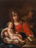 Franz Xaver Wagenschön, Holy family, oil on canvas