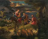 Holy family with John the Baptist by called Cavaliere Tempesta Pieter Mulier the Younger, oil on canvas, offered Oct 2019