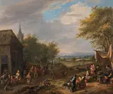 Gillis de Winter, Country feast, c. 1700, oil on canvas