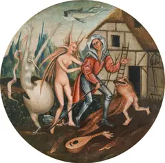 Hieronymus Bosch, The pedlar, oil on panel