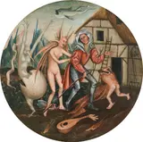 Hieronymus Bosch, The pedlar, oil on panel