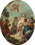 Giovanni Battista Tiepolo, Judgement of Paris, oil on canvas on wood