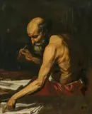 Jusepe de Ribera, Saint Hieronymus, oil on canvas