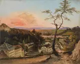 Vinzenz Kreuzer, Lower Styria (Bad Rohitsch-Sauerbunn?), Oil on sheet metal