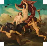 August Eisenmenger, Boreas abducting the daughter of king Erechtheus, oil on canvas
