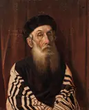 Portrait of a Rabbi by Alois Heinrich Priechenfried, oil on panel, sold Oct 2019
