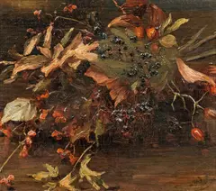 Olga Wisinger-Florian, Autumn bouquet, oil on canvas