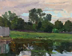 Josef Engelhart, Vienna Prater, c. 1905, oil on canvas