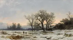 Remigius Adrianus Haanen, Winter landscape, 1874, oil on panel