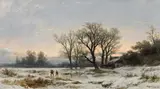 Remigius Adrianus Haanen, Winter landscape, 1874, oil on panel