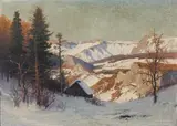 Karl Ludwig Prinz, Am Semmering" (view of Rax in winter)