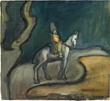 Alfred Kubin, Tatar, c. 1907, tempera on paper