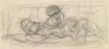 Harem scene by Alfred Kubin, pencil on paper, sold Jun 2019