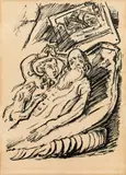 Illustration for Huch: Neue Träume by Alfred Kubin, 1921, India ink on paper, sold Jun 2019