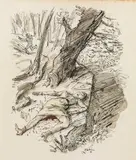 Alfred Kubin, Murder, 1927, India ink, water coloured on paper